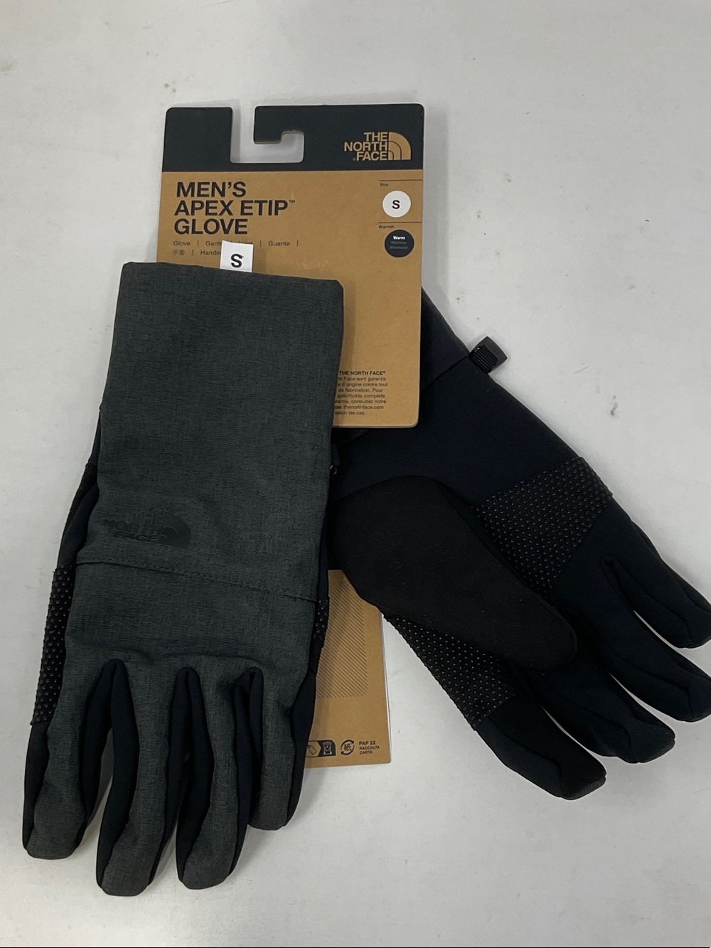 The North Face Men's Apex Etip Gloves - Black & Charcoal